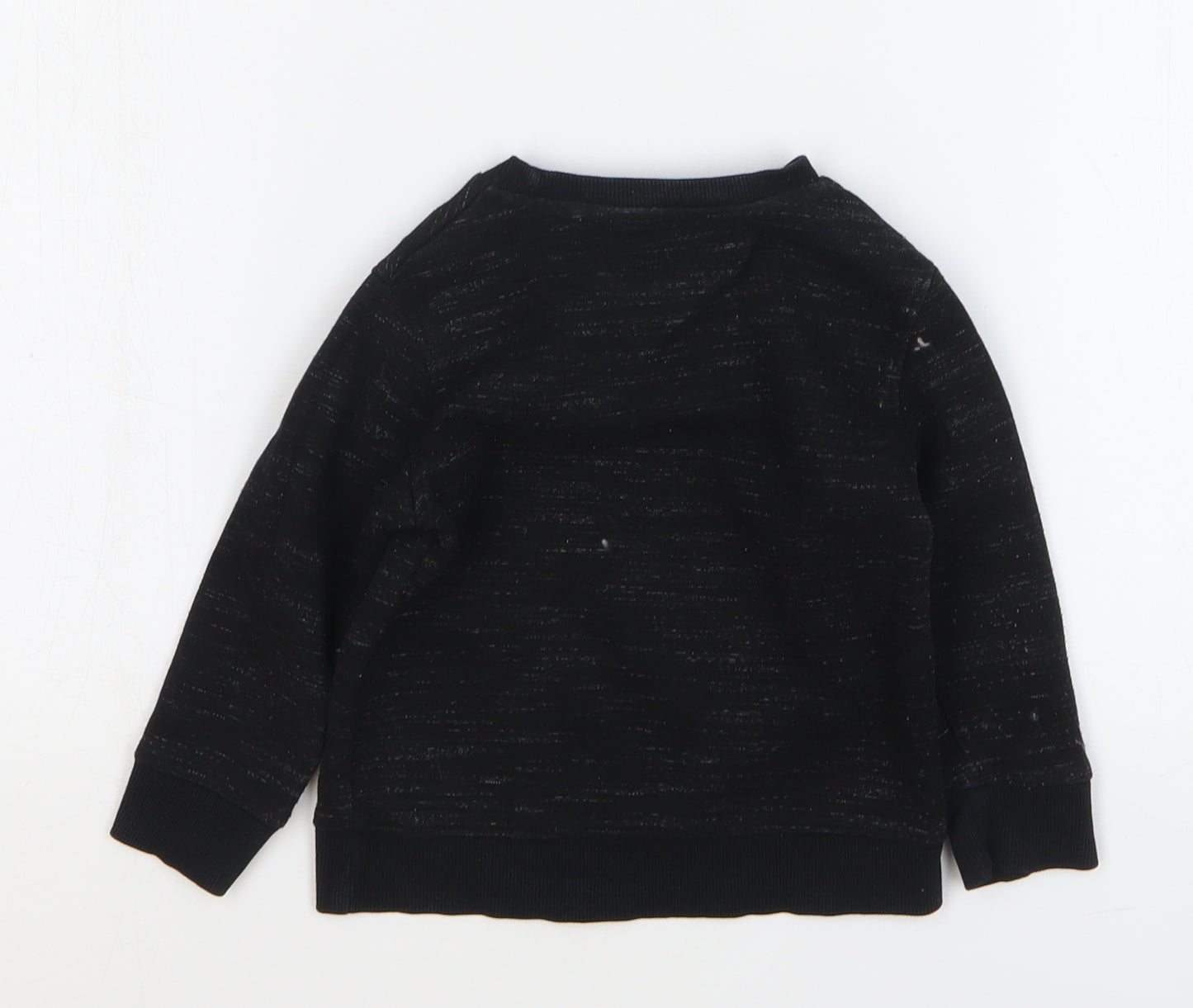 NEXT Boys Black Cotton Pullover Jumper Size 12-18 Months Pullover - Little Man