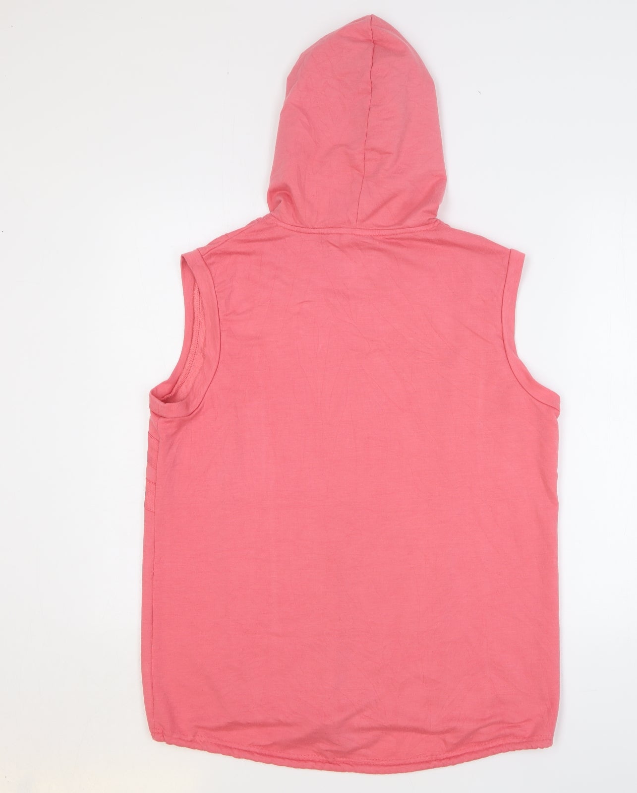Crane Womens Pink Polyester Vest Hoodie Size L Pullover