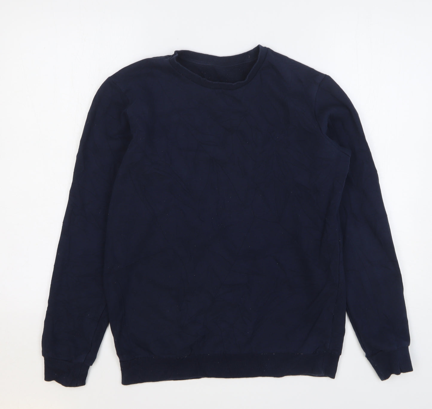 Marks and Spencer Boys Blue Cotton Pullover Sweatshirt Size 14-15 Years Pullover