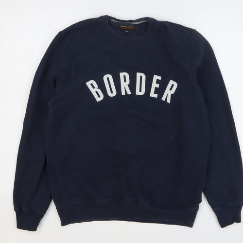 Barbour Womens Blue Cotton Pullover Sweatshirt Size M Pullover