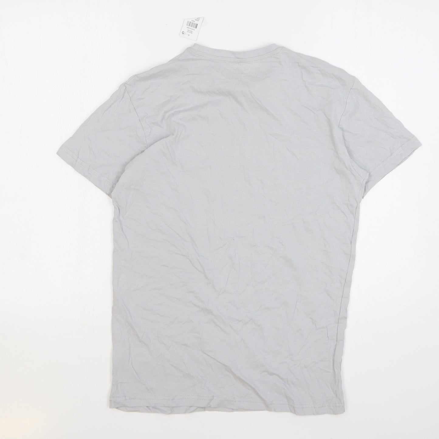 Cedar Wood State Mens Grey Geometric Cotton T-Shirt Size XS Round Neck - Williamsburg New York