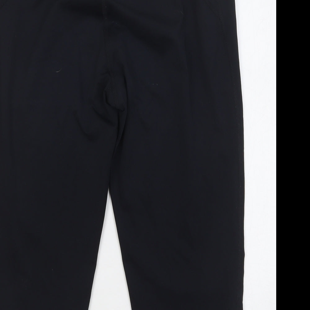 NEXT Womens Black Polyester Compression Shorts Size 14 L20 in Regular