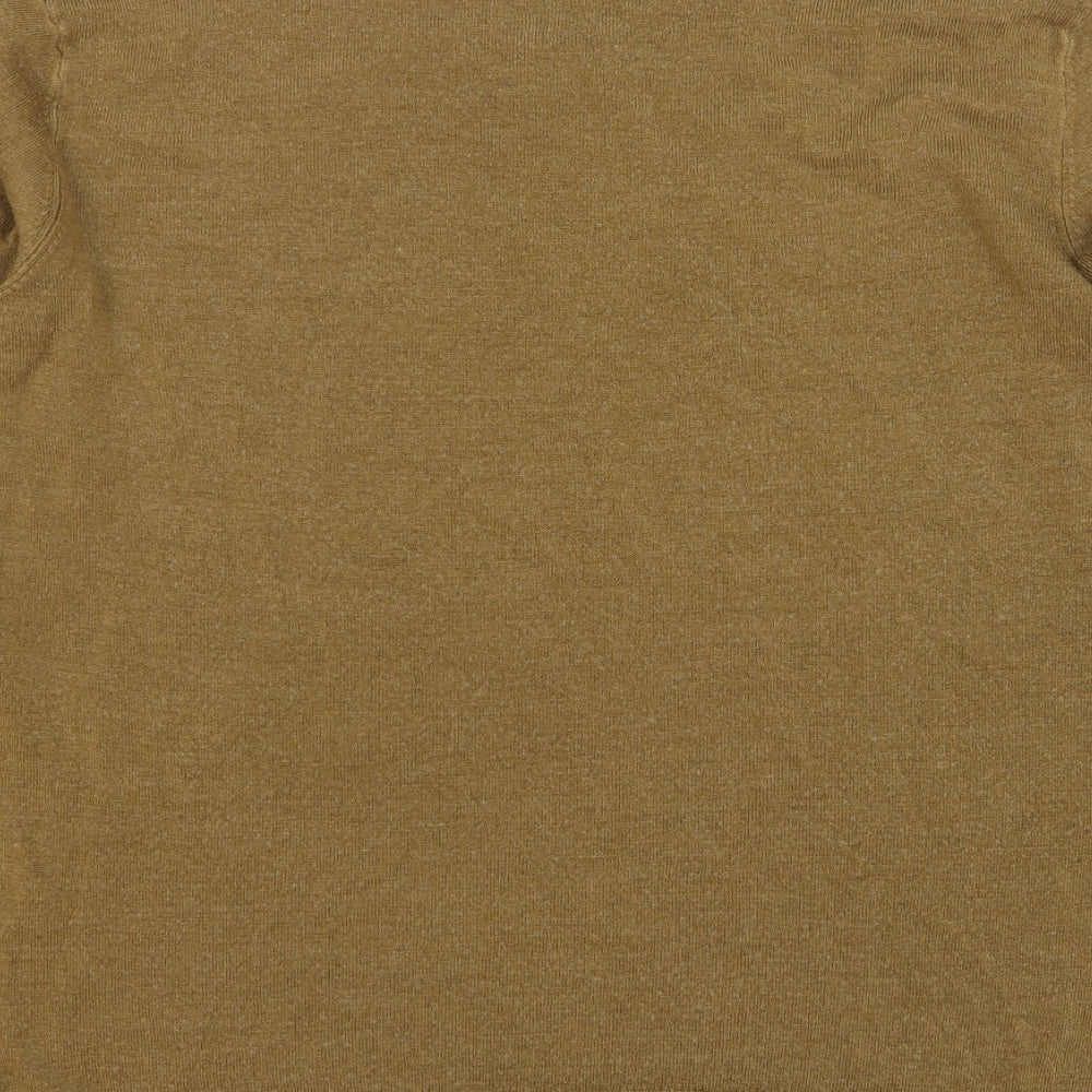 Cedar Wood State Mens Brown Round Neck Acrylic Pullover Jumper Size XL