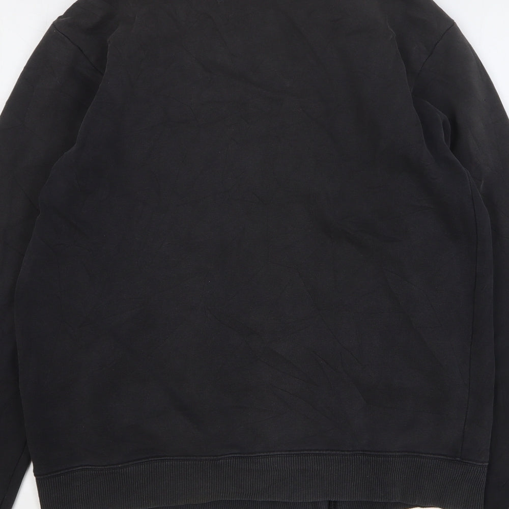 PUMA Mens Black Polyester Full Zip Sweatshirt Size M