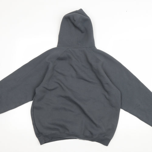Papini Mens Grey Polyester Pullover Hoodie Size M