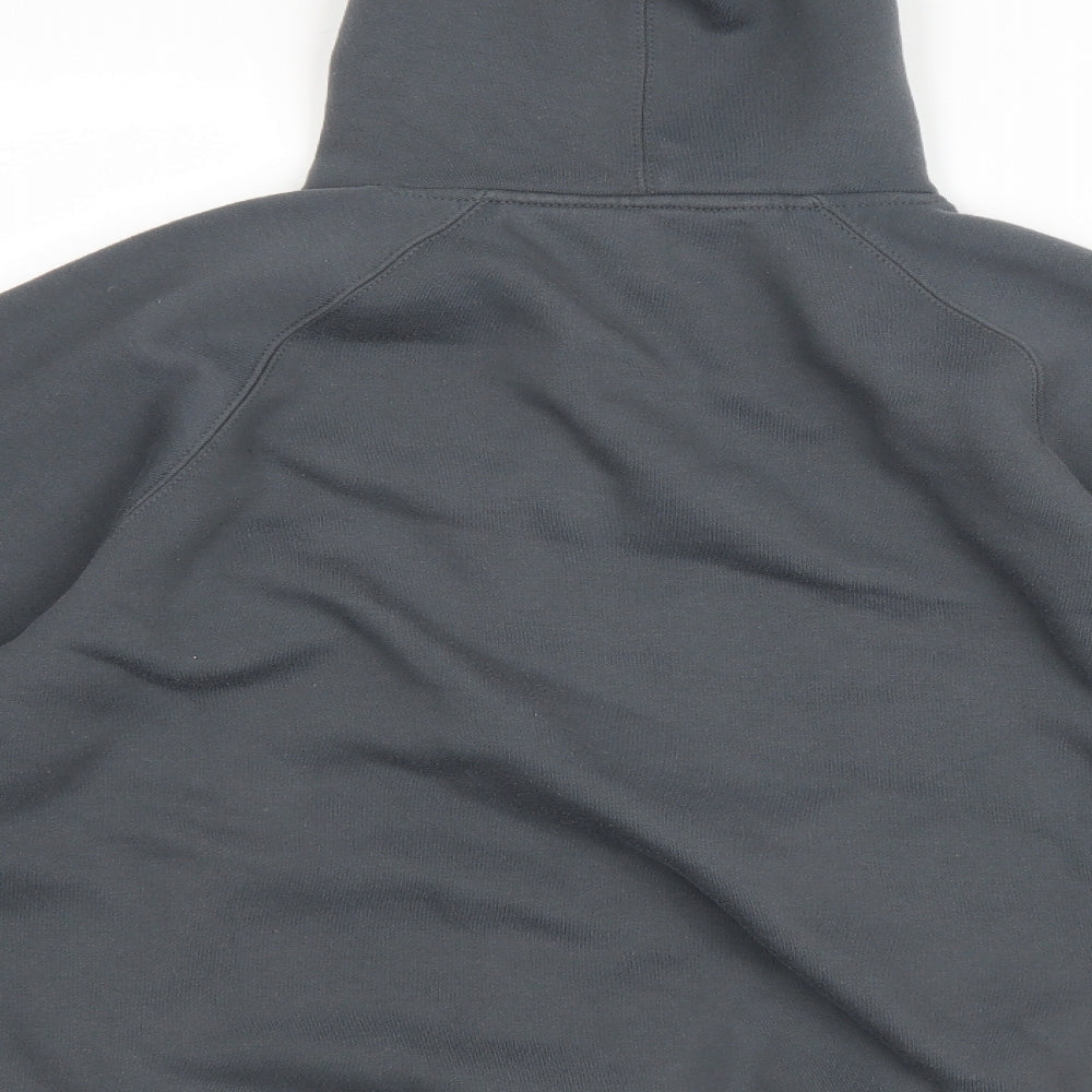 Papini Mens Grey Polyester Pullover Hoodie Size M