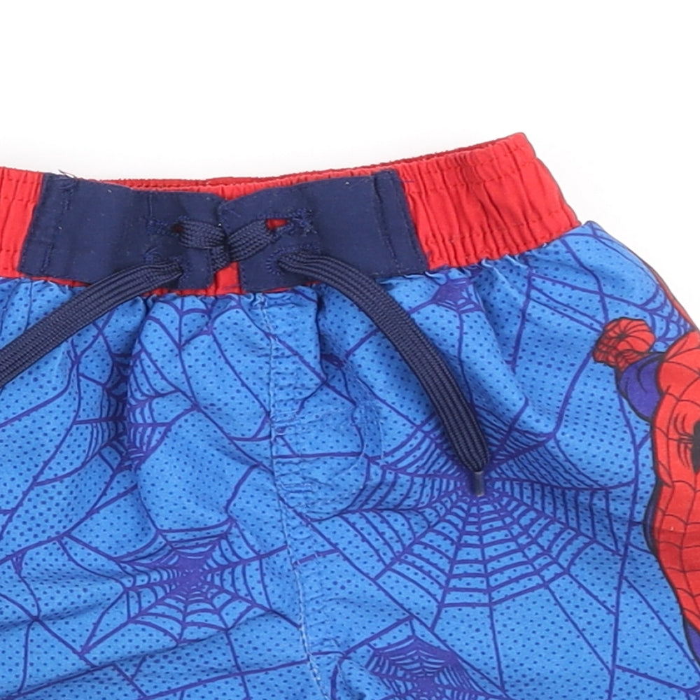Rebel Boys Blue Polyester Cargo Shorts Size 3-4 Years Regular Tie - Swimming Shorts. Spiderman
