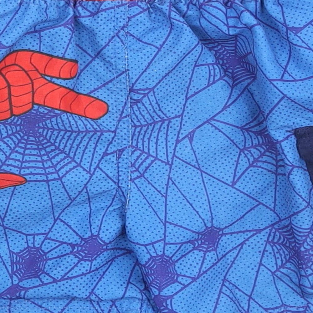Rebel Boys Blue Polyester Cargo Shorts Size 3-4 Years Regular Tie - Swimming Shorts. Spiderman