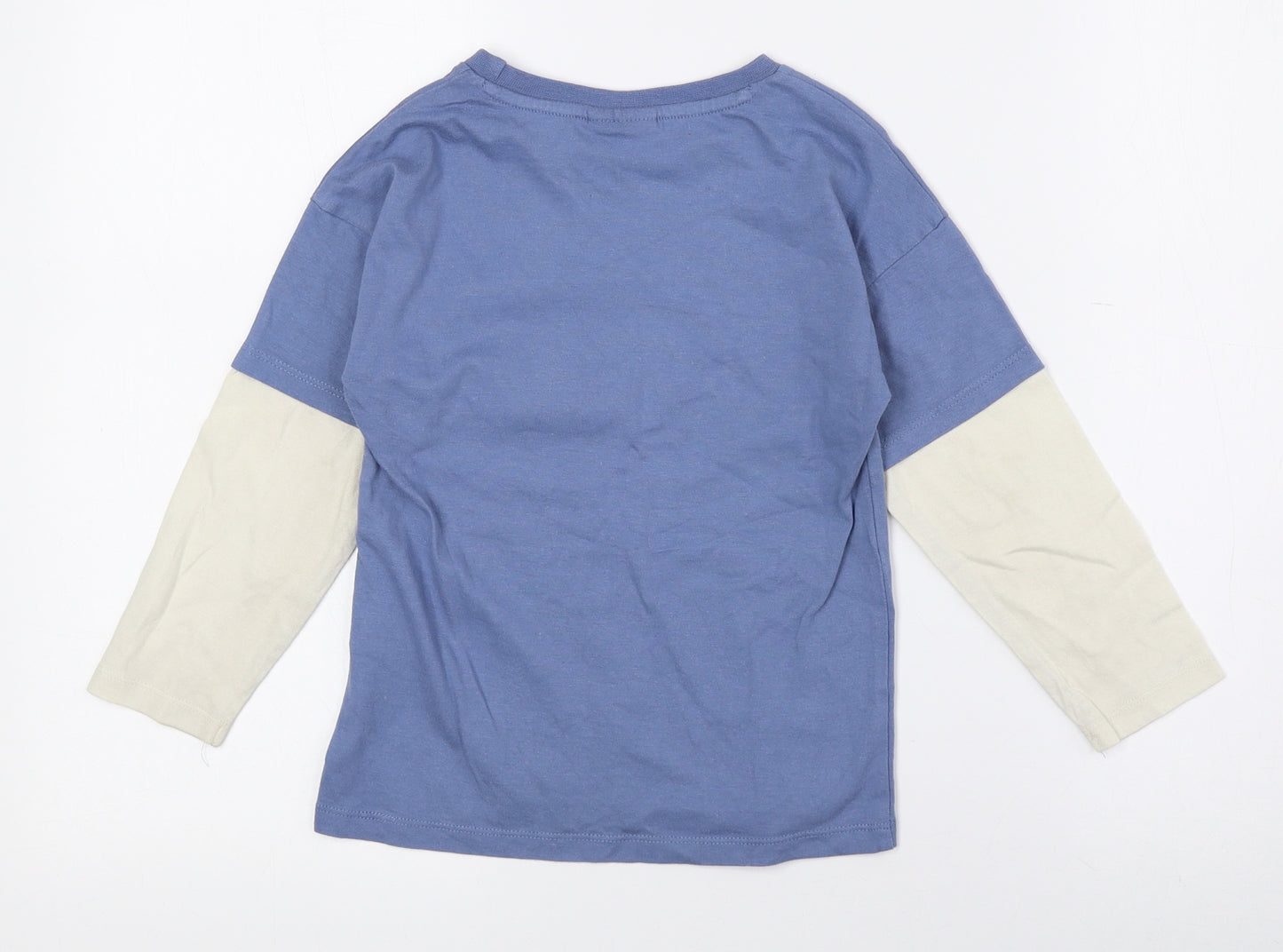 Marvel Boys Multicoloured Geometric Cotton Basic T-Shirt Size 4-5 Years Crew Neck - Spider Man