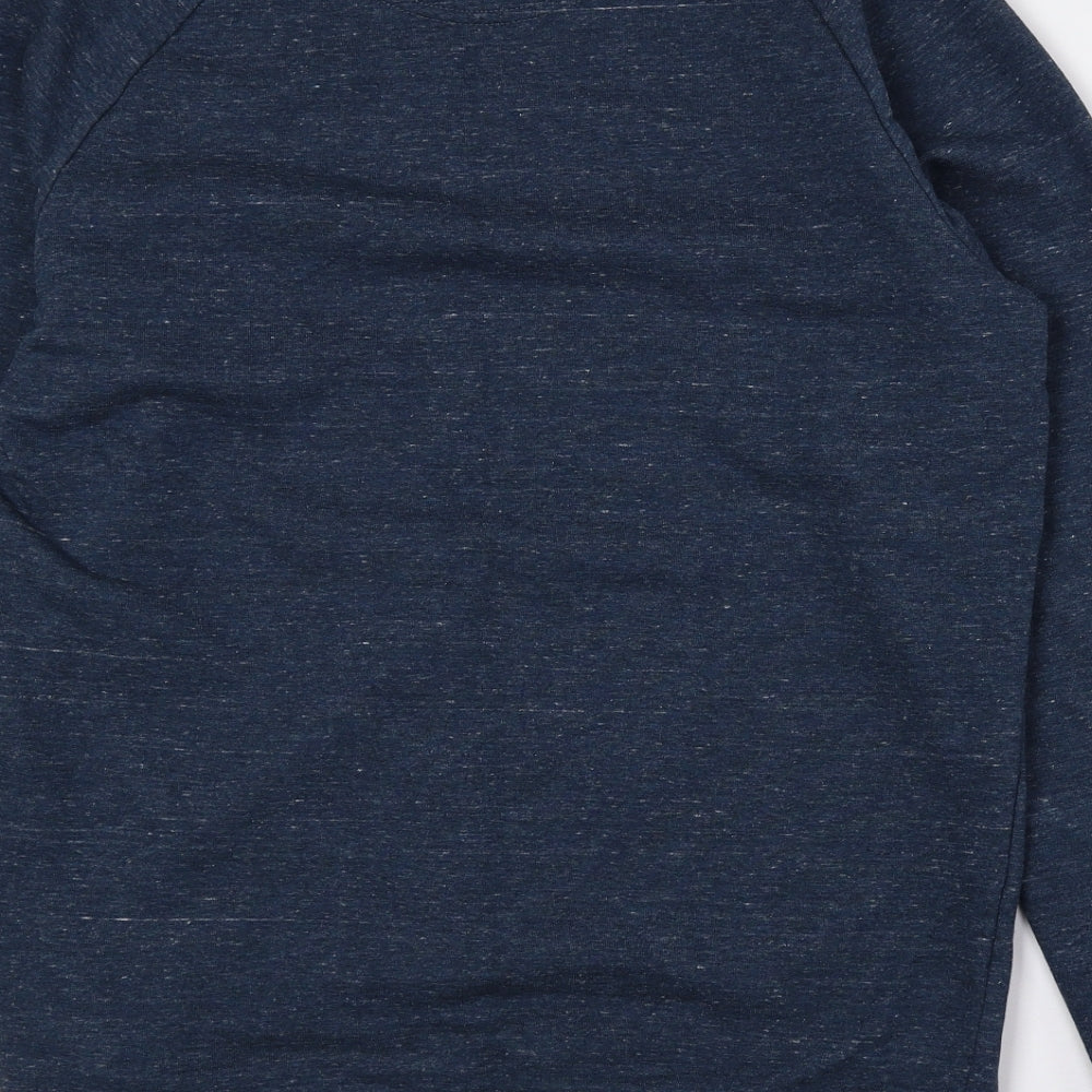 STANLEY/STELLA Mens Blue Cotton Pullover Sweatshirt Size M