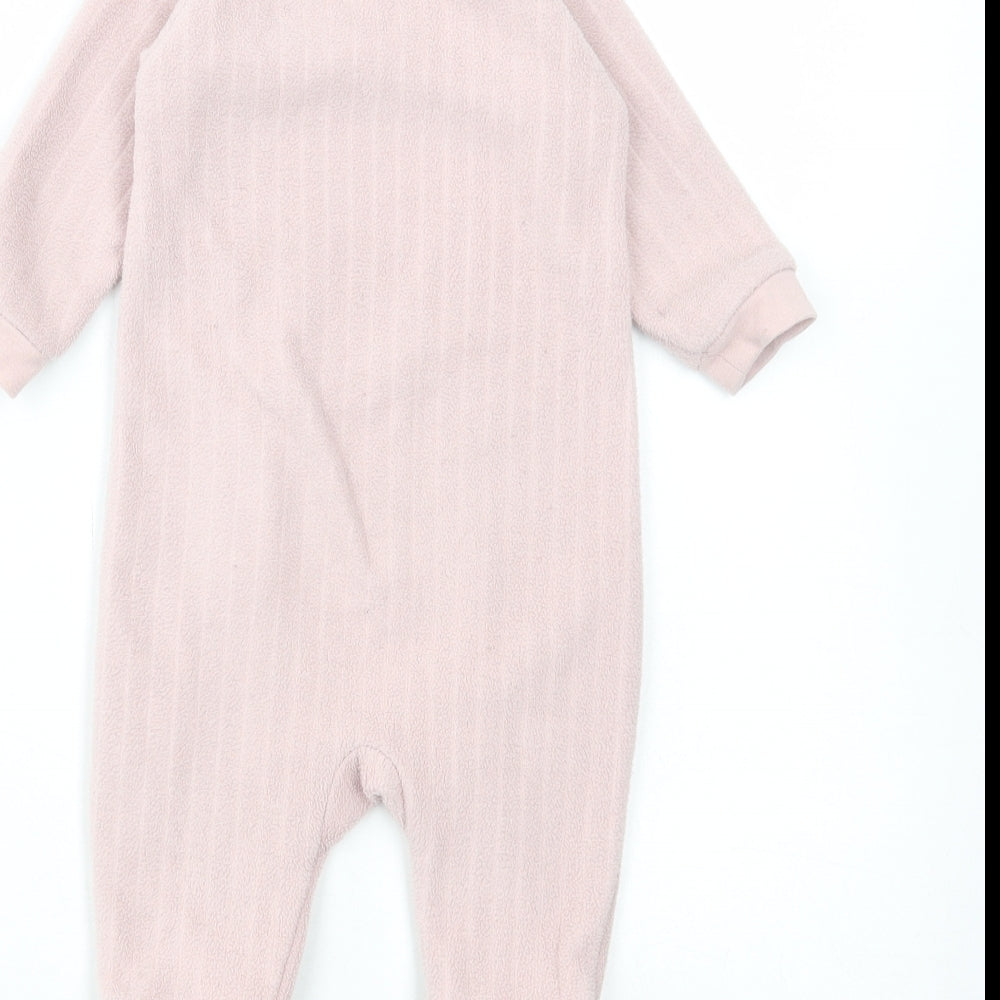 TU Girls Pink Polyester Babygrow One-Piece Size 3-6 Months Zip - Peter Rabbit