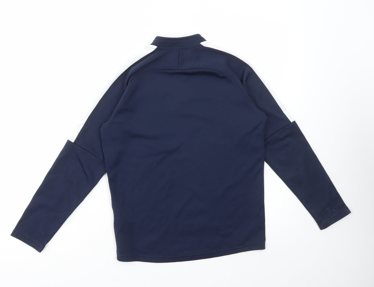 Nike Boys Blue Polyester Pullover Sweatshirt Size 10-11 Years Zip