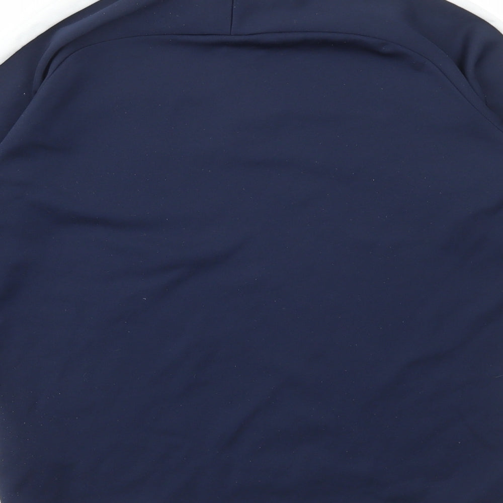 Nike Boys Blue Polyester Pullover Sweatshirt Size 10-11 Years Zip