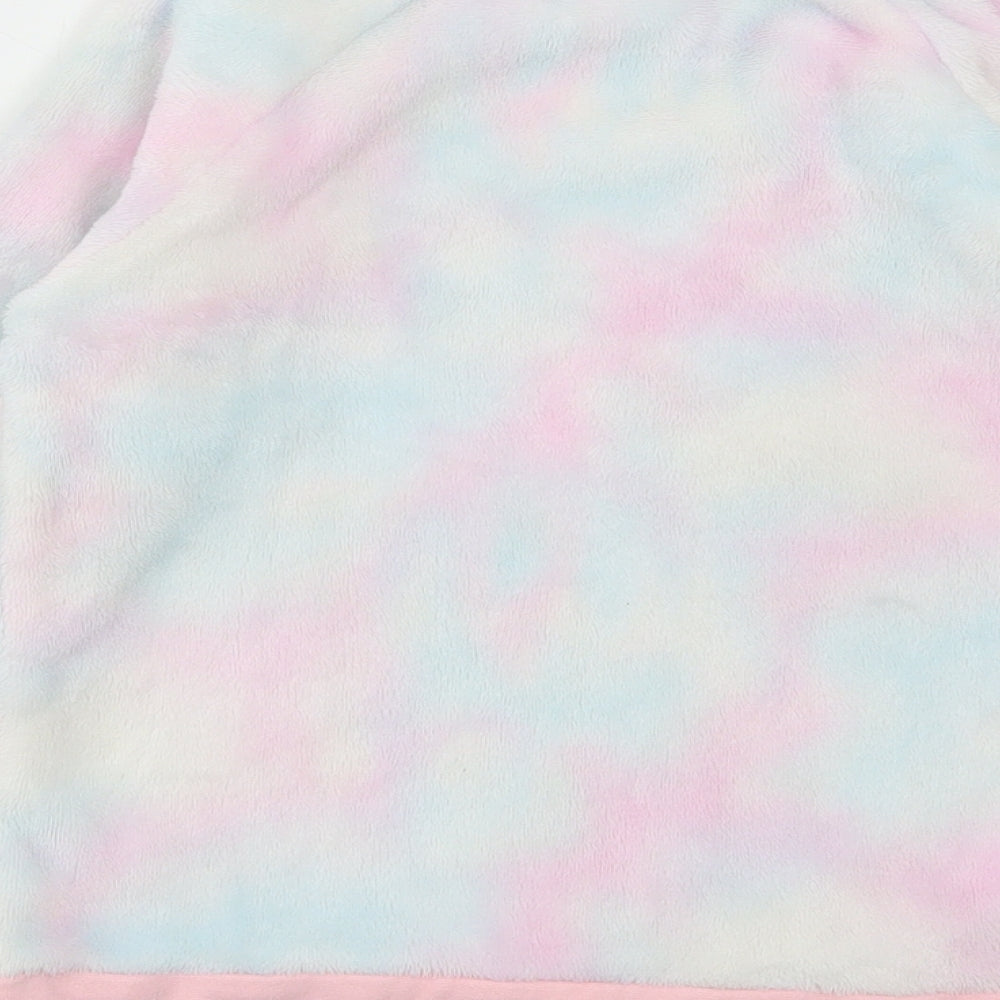 Nutmeg Girls Multicoloured Geometric Polyester Top Pyjama Top Size 5-6 Years Pullover - Unicorn