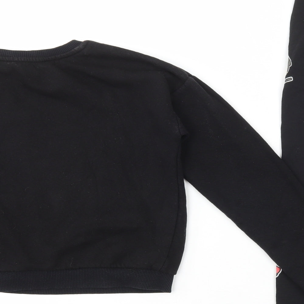Primark Girls Black Cotton Trousers Outfit/Set Size 11-12 Years Pullover - Harry Potter