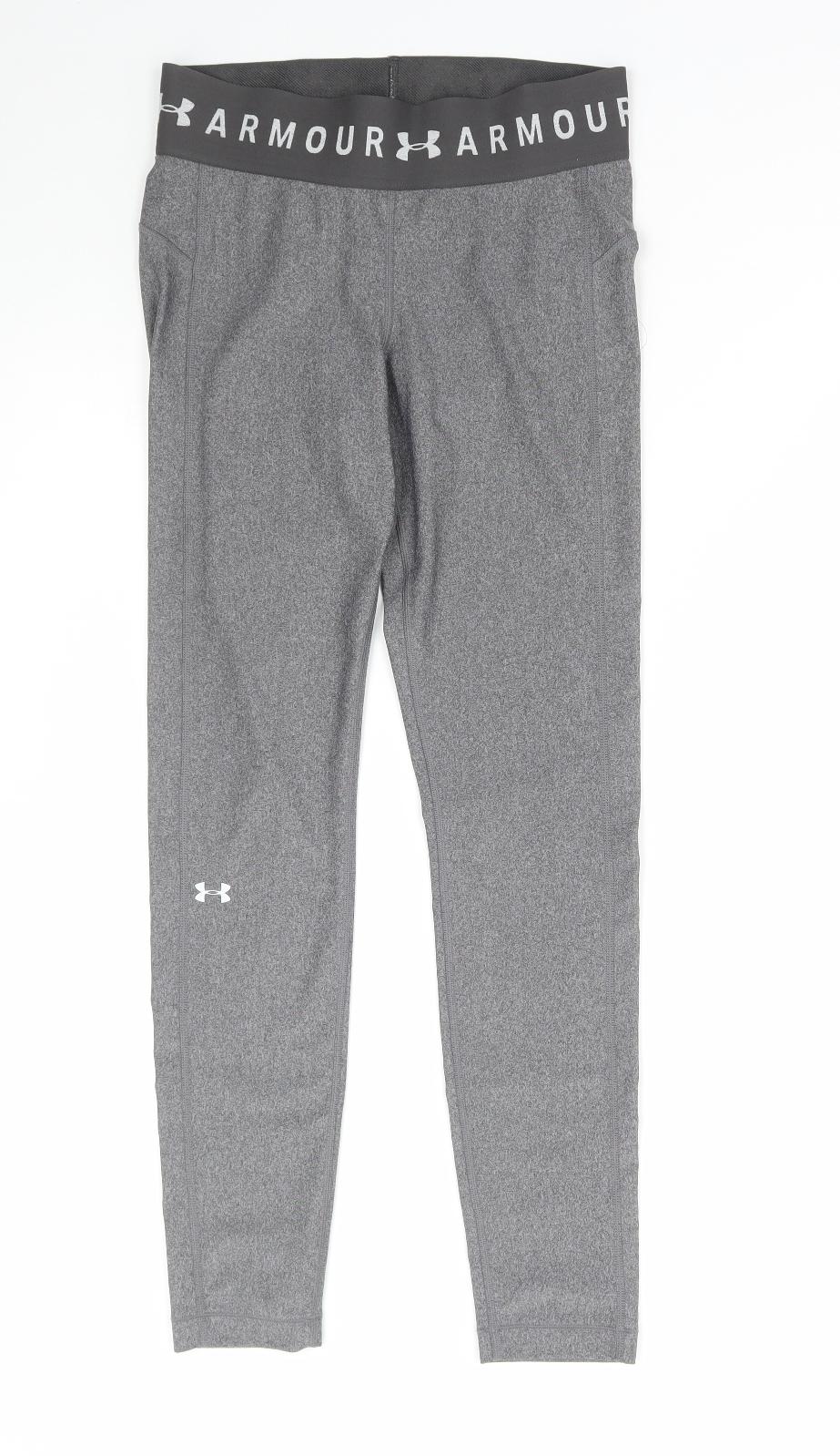 Under armour Womens Grey Polyester Compression Leggings Size M L29 in Regular Pullover