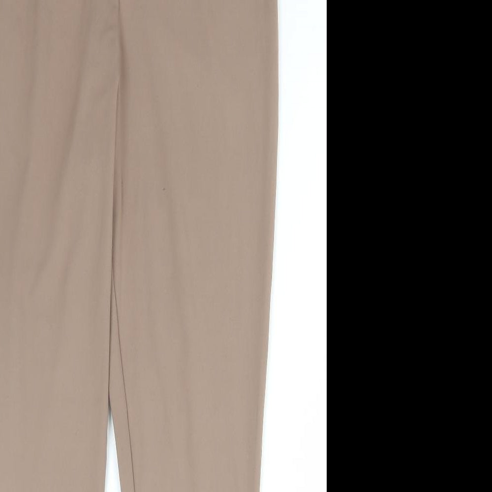 Pep&Co Womens Brown Polyester Compression Leggings Size L L28 in Regular Pullover