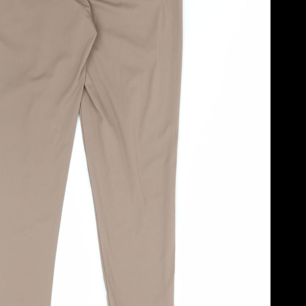 Pep&Co Womens Brown Polyester Compression Leggings Size L L28 in Regular Pullover