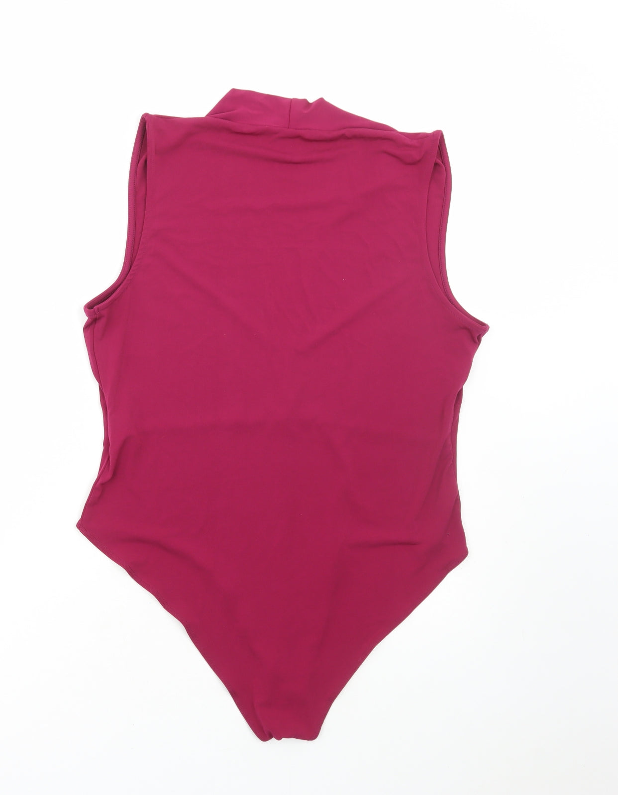 New Look Womens Red Polyester Bodysuit Outfit/Set Size 18 Snap