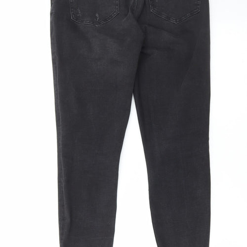 Denim & Co. Womens Black Cotton Skinny Jeans Size 14 L28 in Regular Zip