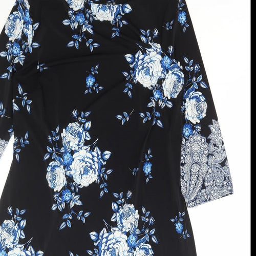 Atmosphere Womens Multicoloured Floral Polyester Bodycon Size 16 Round Neck Pullover