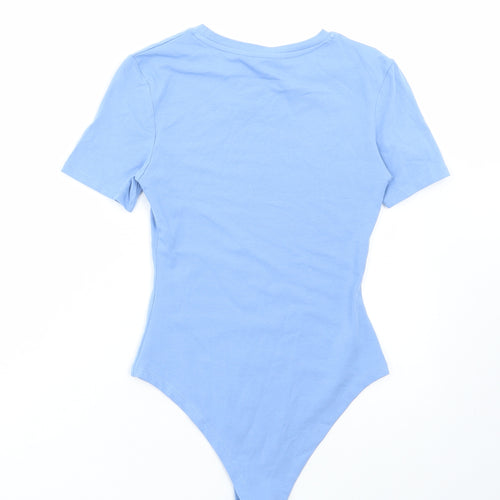 Primark Womens Blue Cotton Bodysuit One-Piece Size XS Snap