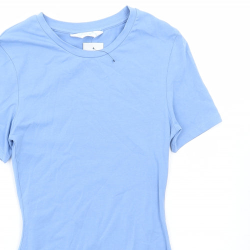 Primark Womens Blue Cotton Bodysuit One-Piece Size XS Snap