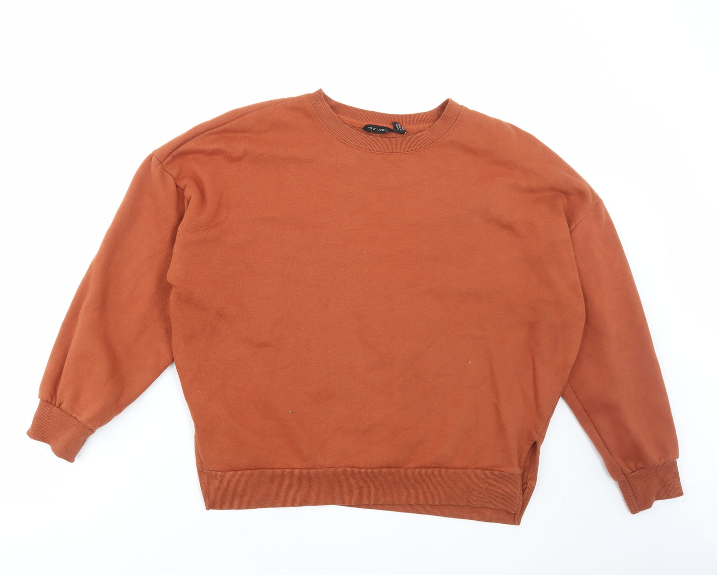 New Look Womens Brown Polyester Pullover Sweatshirt Size 10 Pullover