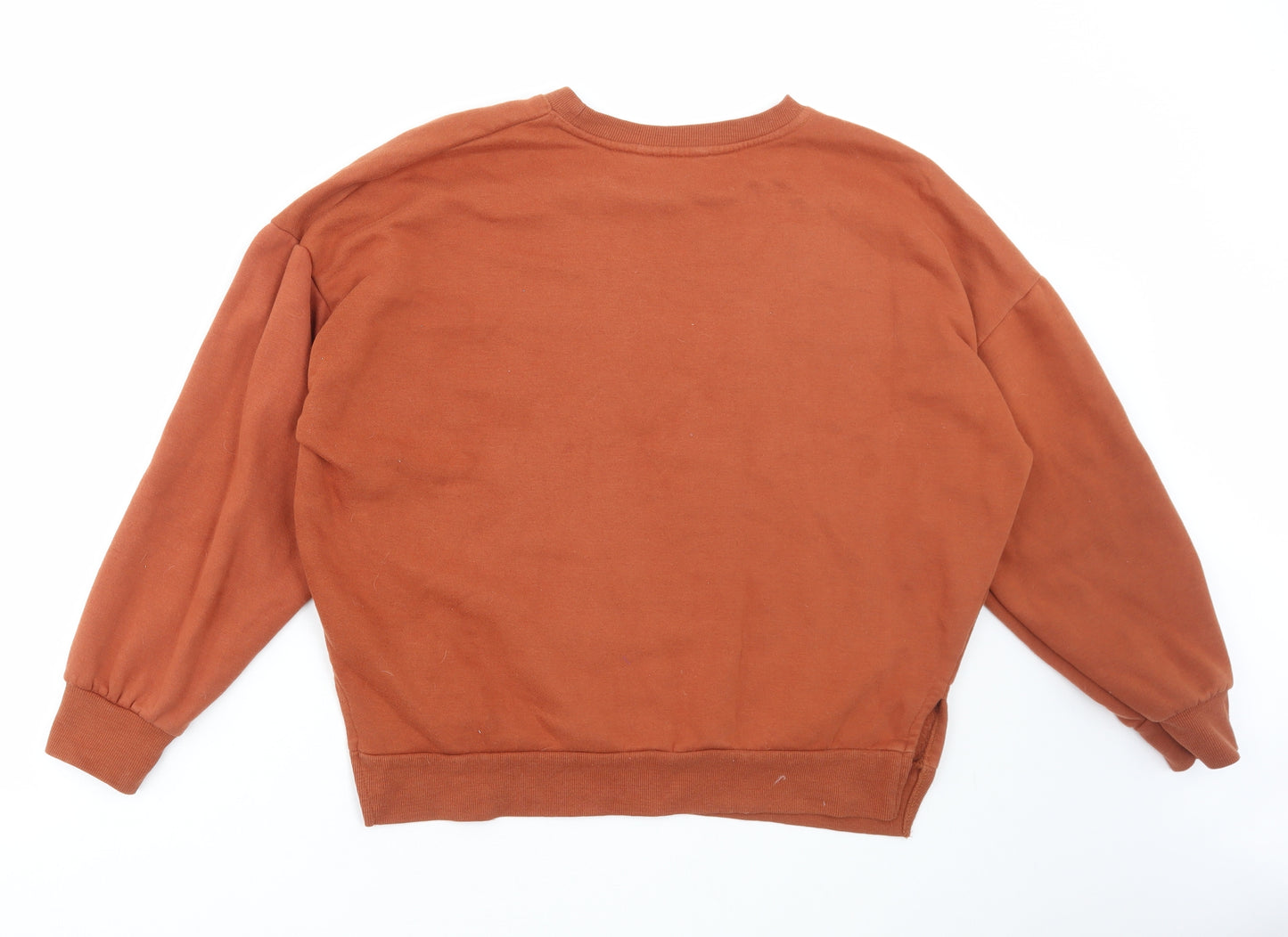 New Look Womens Brown Polyester Pullover Sweatshirt Size 10 Pullover