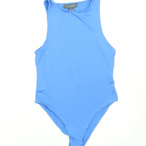 Primark Womens Beige Polyamide Bodysuit One-Piece Size XS Snap