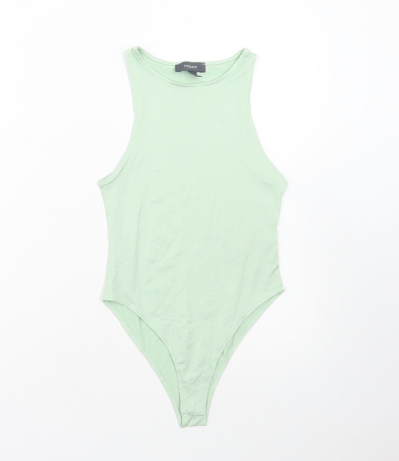 Primark Womens Green Polyamide Bodysuit One-Piece Size XS Snap