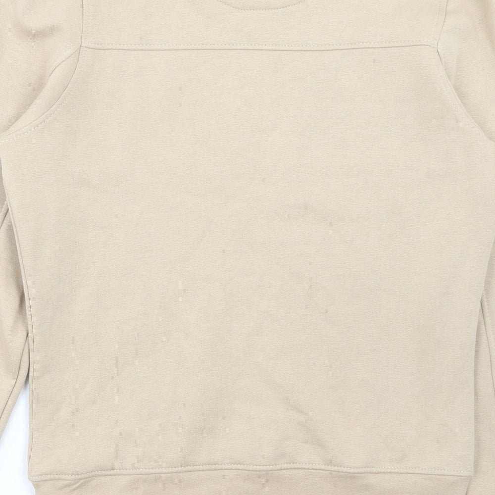 George Mens Beige Cotton Pullover Sweatshirt Size S - Encryption