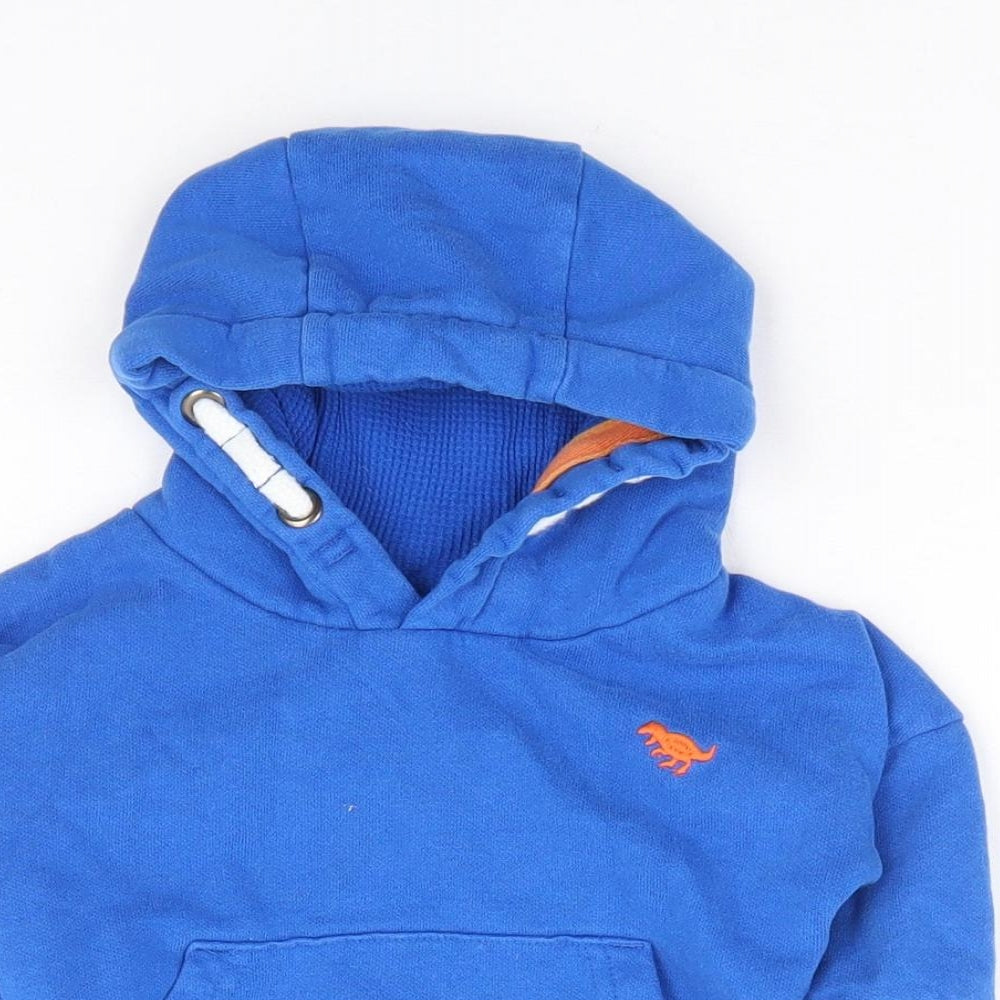 NEXT Boys Blue Cotton Pullover Jumper Size 3-6 Months Pullover - Dinosaur