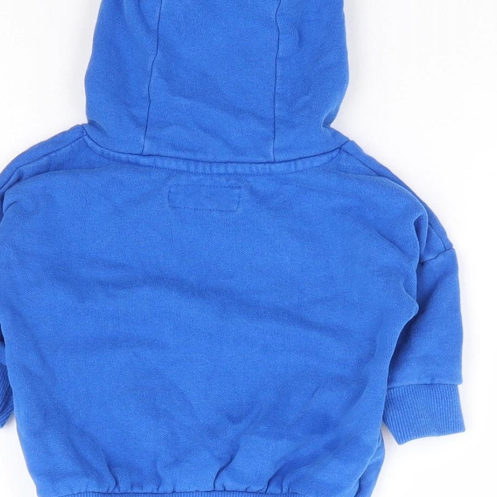 NEXT Boys Blue Cotton Pullover Jumper Size 3-6 Months Pullover - Dinosaur