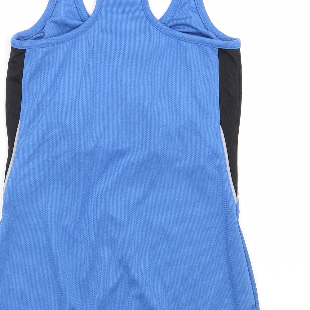 Trespass Womens Blue Polyester Basic Tank Size XS Scoop Neck Pullover - Racer Back