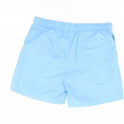 Primark Mens Blue Polyester Athletic Shorts Size M L6 in Regular Drawstring - Swim Short