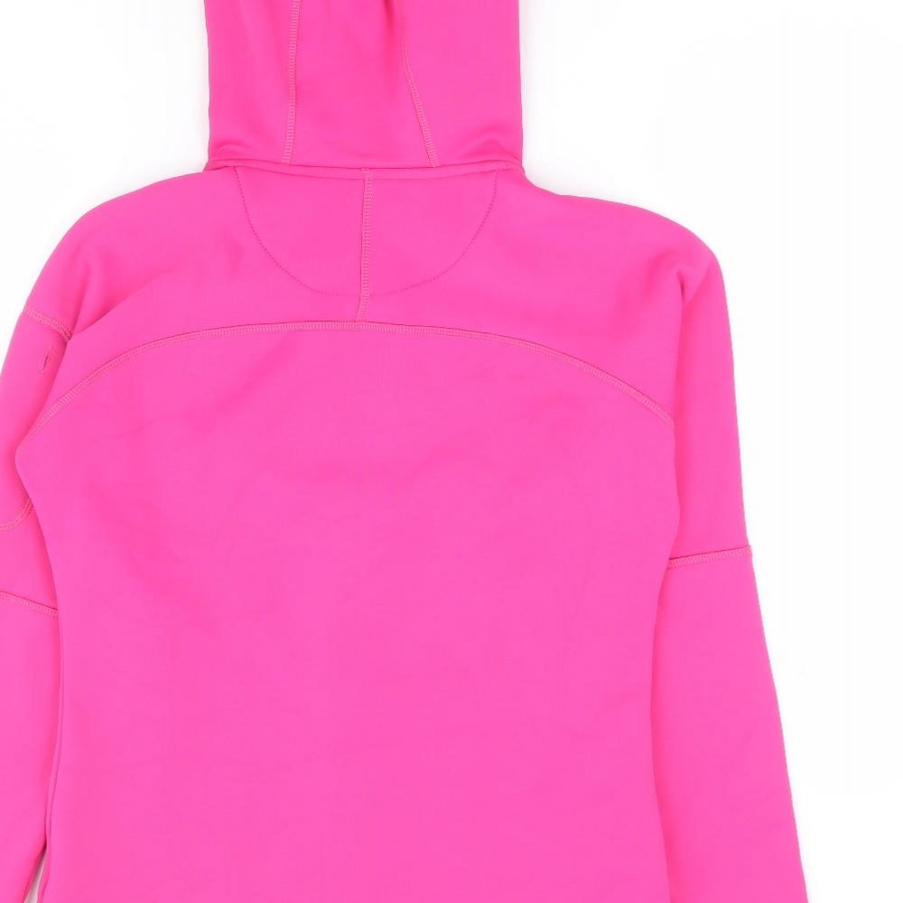 FJ Womens Pink Polyester Full Zip Hoodie Size 10 Zip