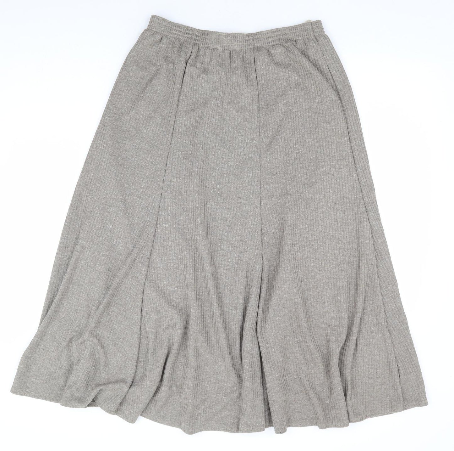 Finn Karelia Womens Beige Polyester Trumpet Skirt Size 14 - Ribbed