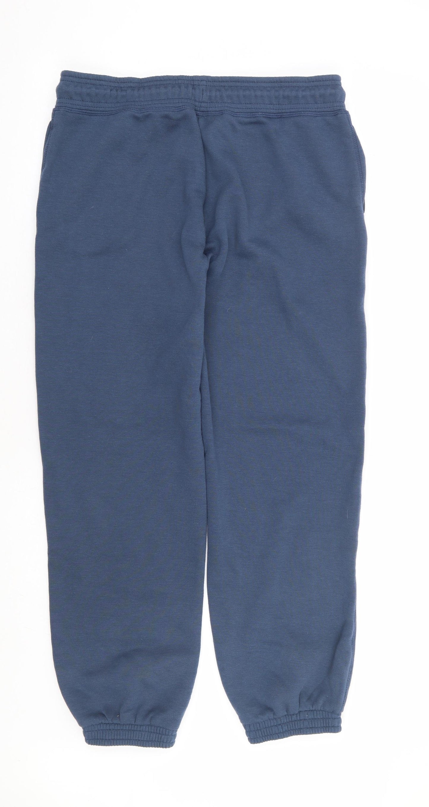 Primark Womens Blue Polyester Jogger Trousers Size 12 L27 in Regular Drawstring