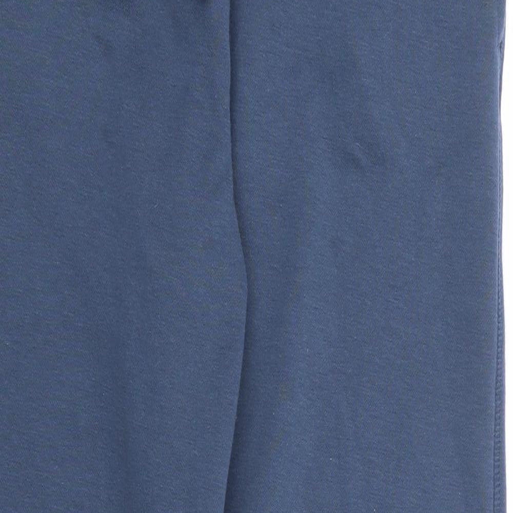 Primark Womens Blue Polyester Jogger Trousers Size 12 L27 in Regular Drawstring