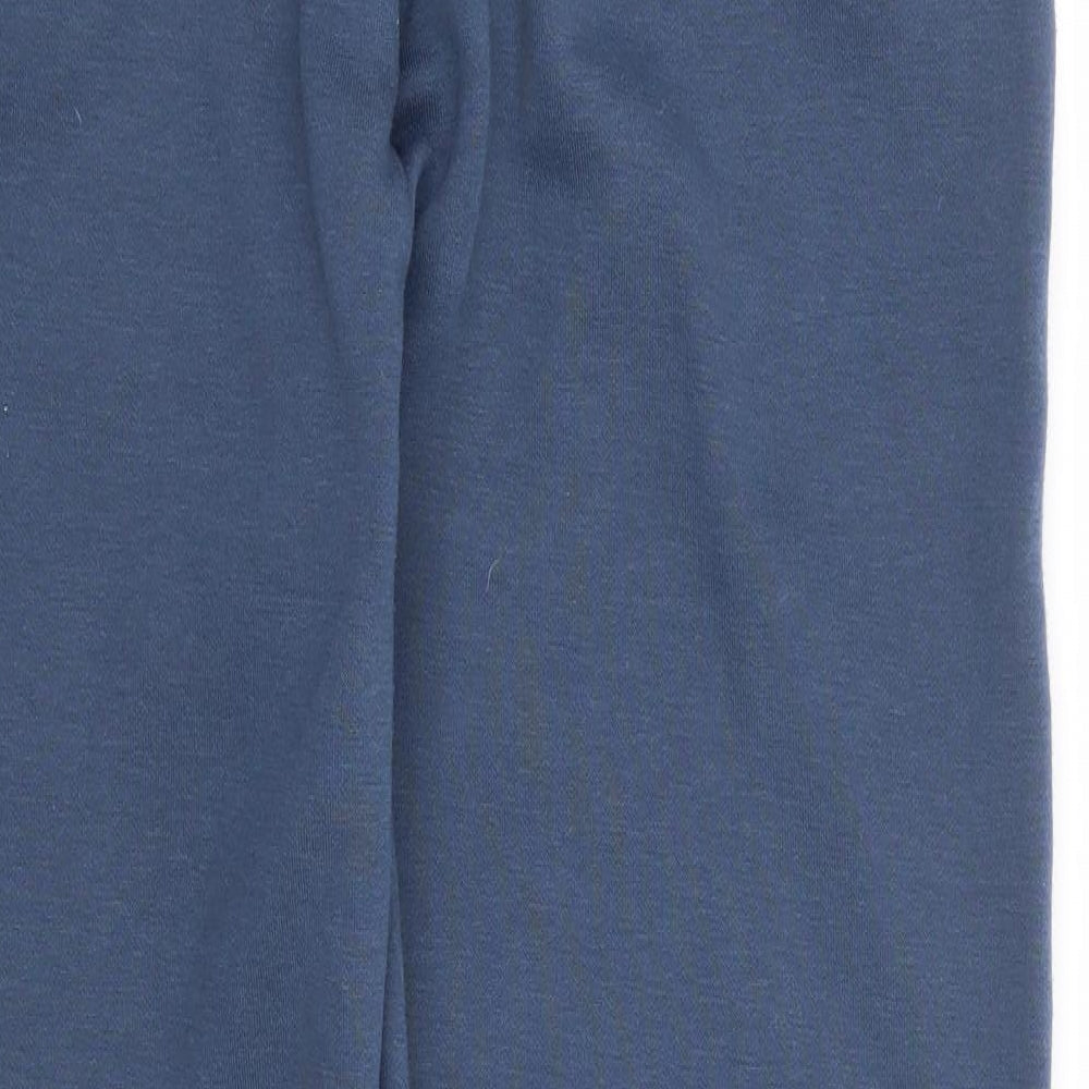 Primark Womens Blue Polyester Jogger Trousers Size 12 L27 in Regular Drawstring