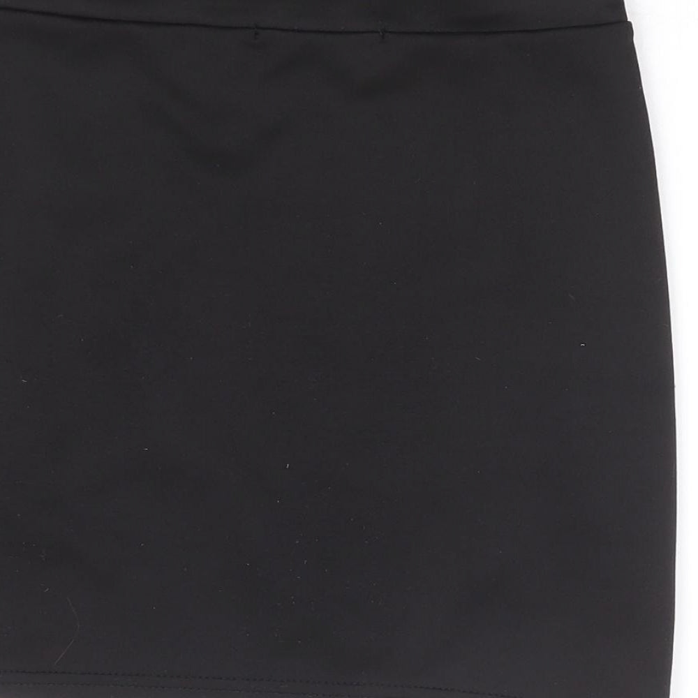 Missguided Womens Black Polyester Mini Skirt Size 6