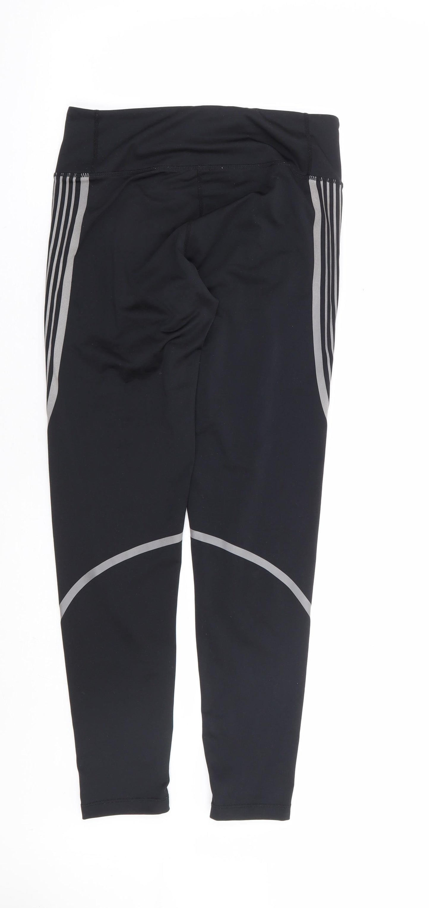 Saxnet Limited Womens Black Geometric Polyester Compression Leggings Size S L27 in Regular Pullover