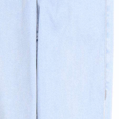 Topshop Womens Blue Cotton Skinny Jeans Size 26 in L25 in Regular Zip - Ankle Grazer