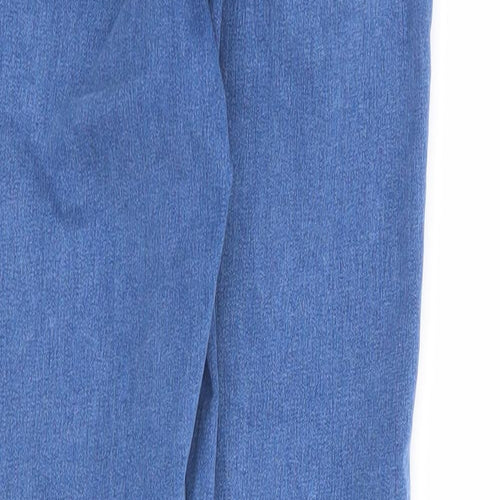 Topshop Womens Blue Cotton Skinny Jeans Size 24 in L25 in Regular Zip
