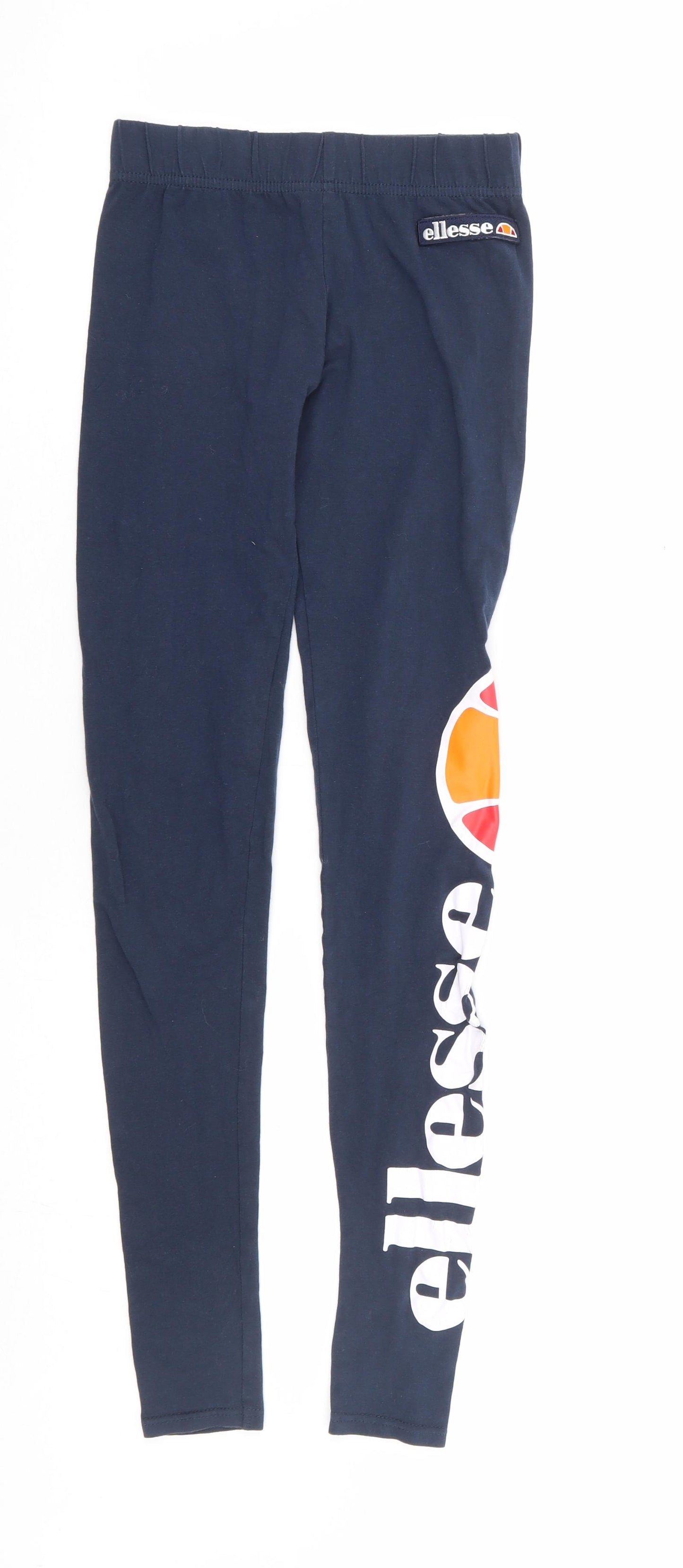 ellesse Womens Blue Cotton Jogger Leggings Size 6 L28 in - Legging