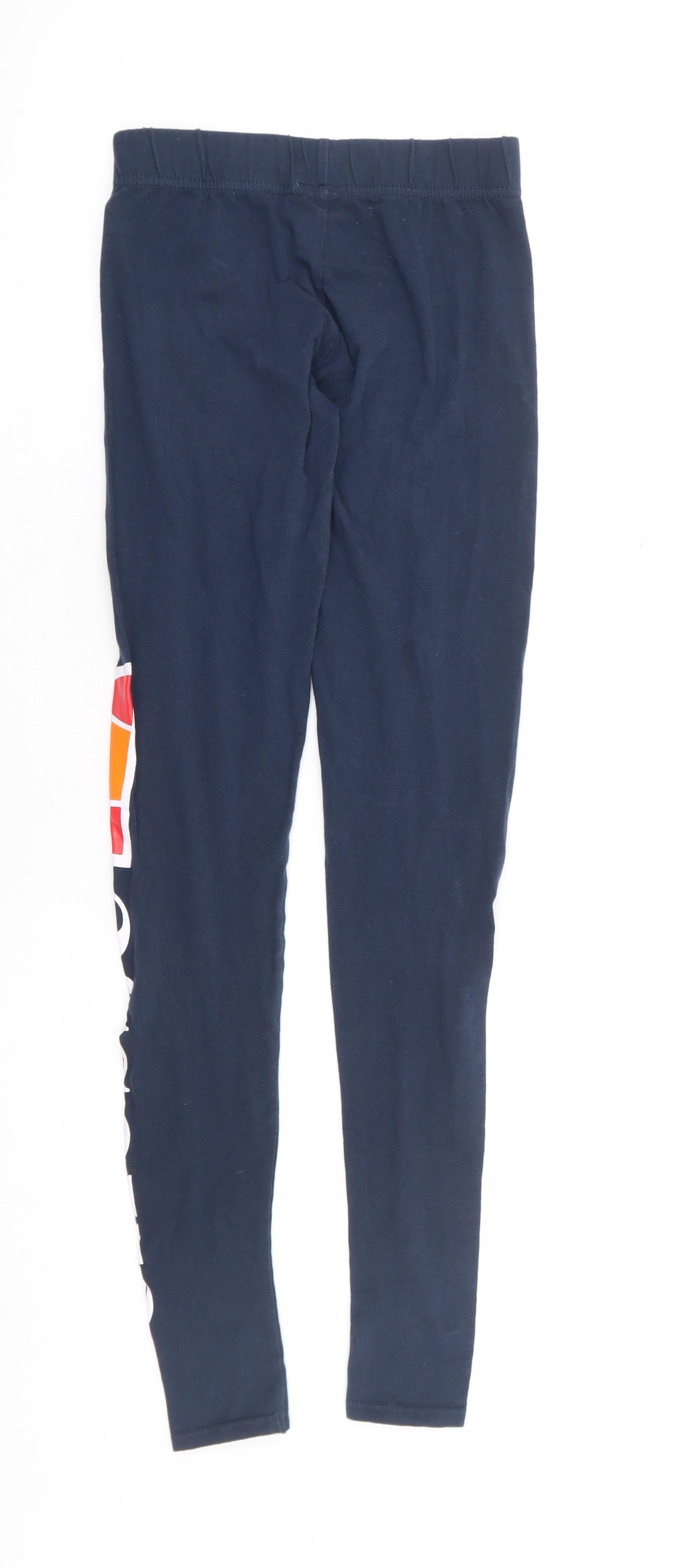 ellesse Womens Blue Cotton Jogger Leggings Size 6 L28 in - Legging
