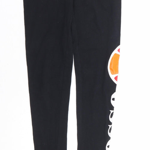 ellesse Womens Black Cotton Jogger Leggings Size 6 L28 in - Legging
