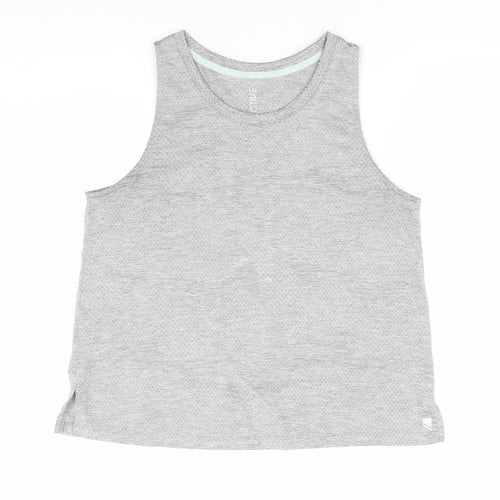 George Womens Grey Polyester Basic Tank Size S Round Neck Pullover