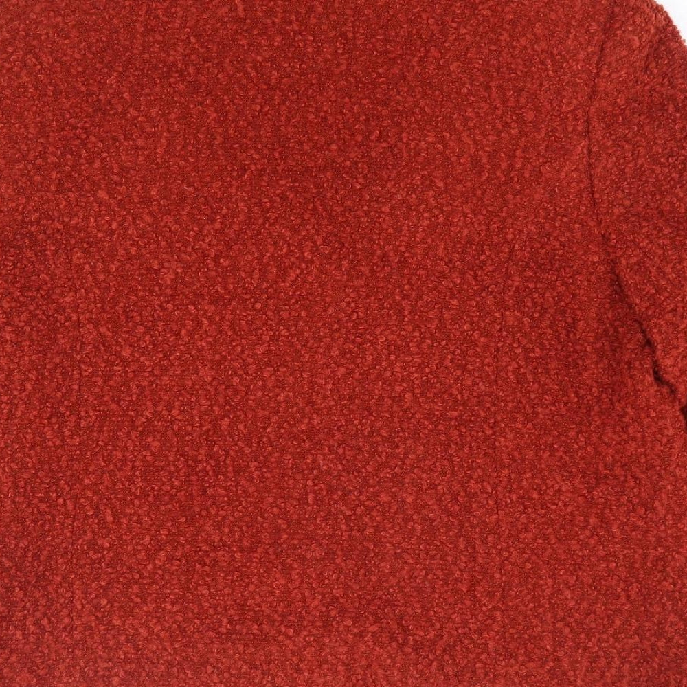 Preworn Womens Orange Pea Coat Jacket Size 20 Button - Teddy Coat